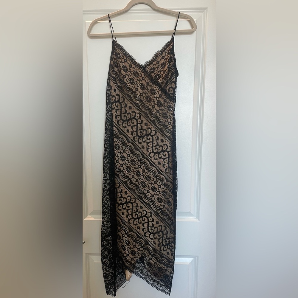 Laundry By Shelli Segal Black Lace Maxi Skirt